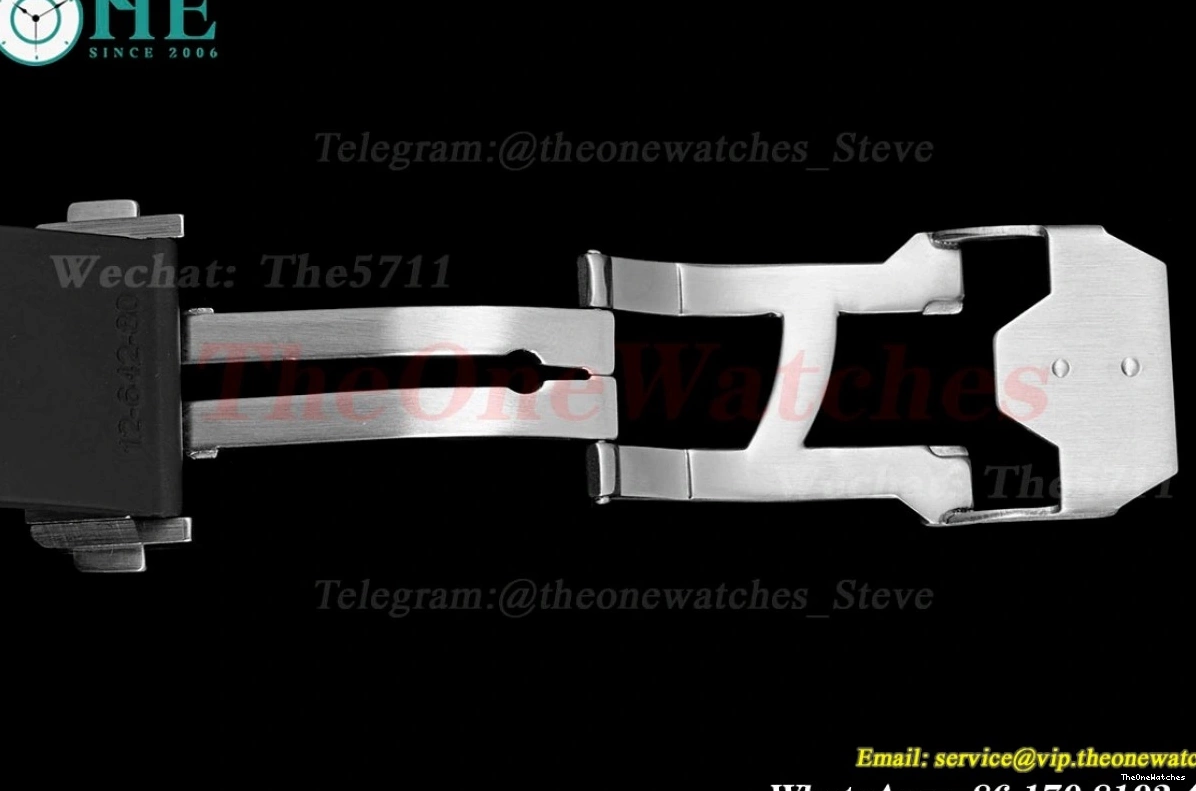 A7750 Big Chrono BBF Spirit Skeleton TI of 42mm Dial Bang Mod RU Blue 0117